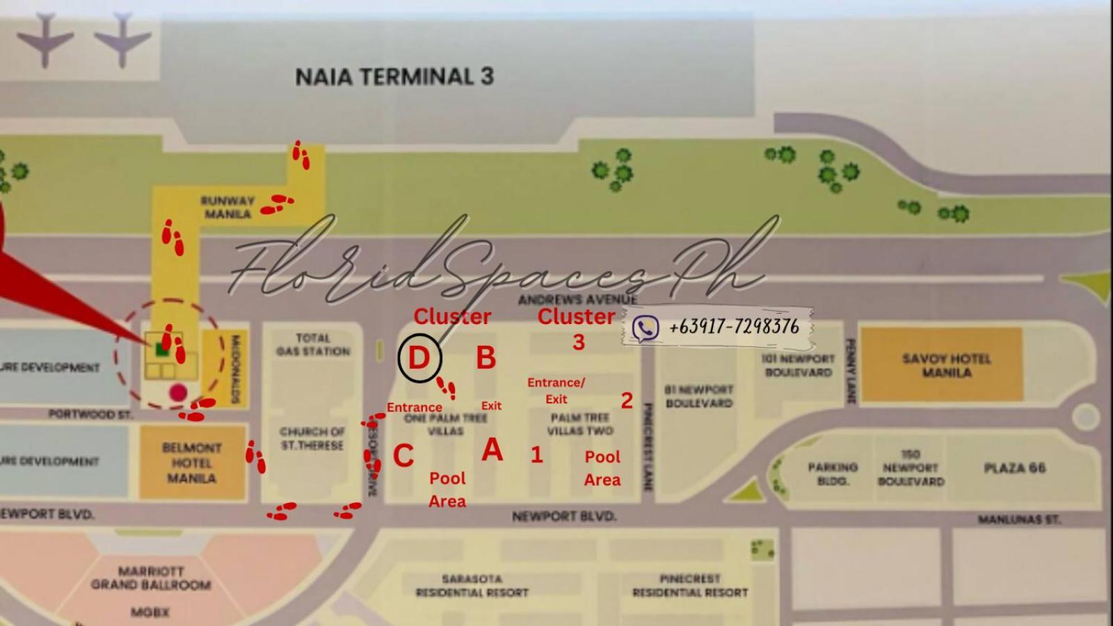 One Palm Tree Villas Condominium - Studio 2Nd Fl With Balcony - Across Terminal 3 Airport ปาไซ ภายนอก รูปภาพ