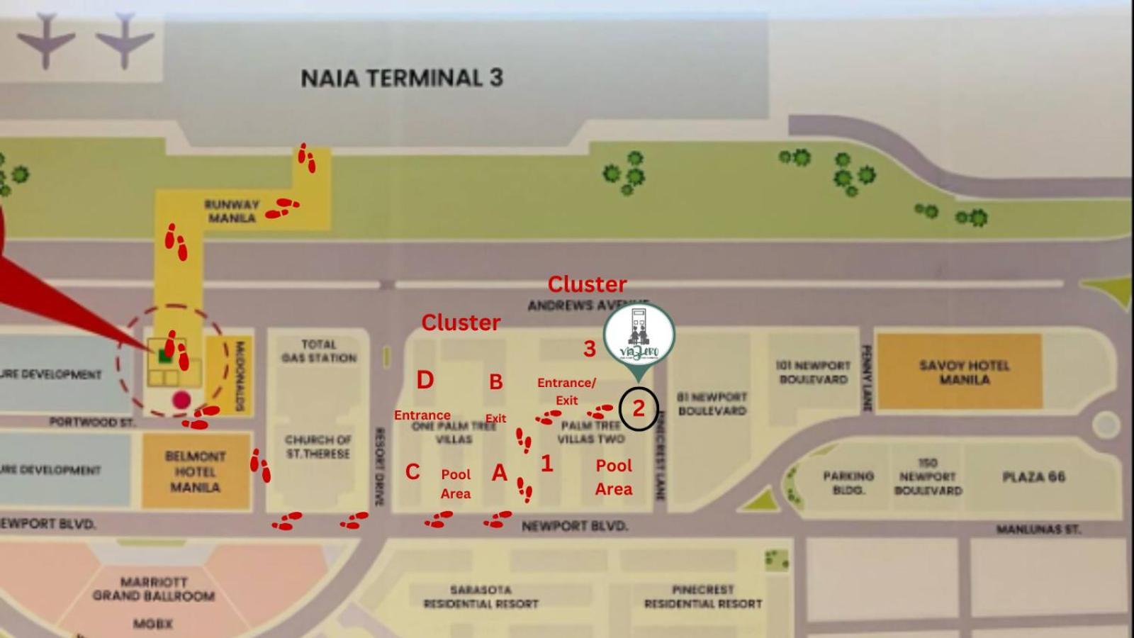 One Palm Tree Villas Condominium - Studio 2Nd Fl With Balcony - Across Terminal 3 Airport ปาไซ ภายนอก รูปภาพ